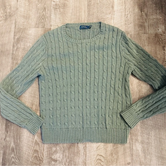 Polo Ralph Lauren Sage Cable Knit Sweater - Picture 1 of 5